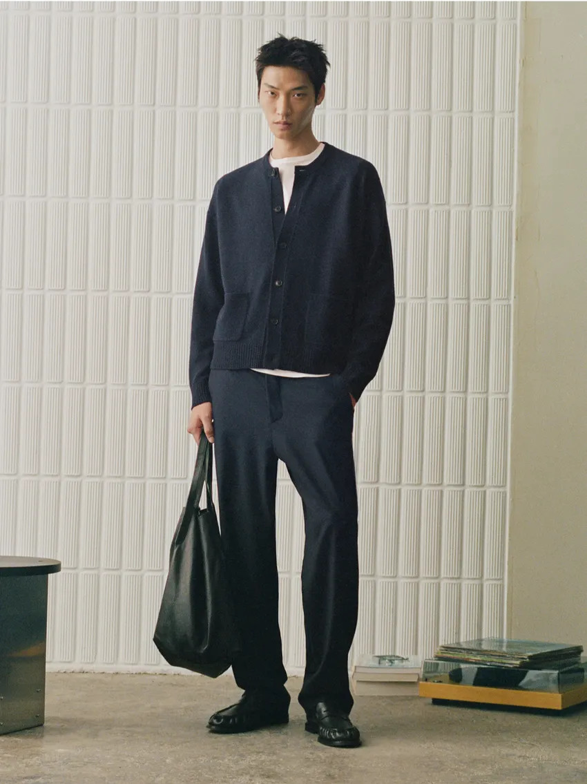 Massimo Dutti: 100% wool knit cardigan with pockets