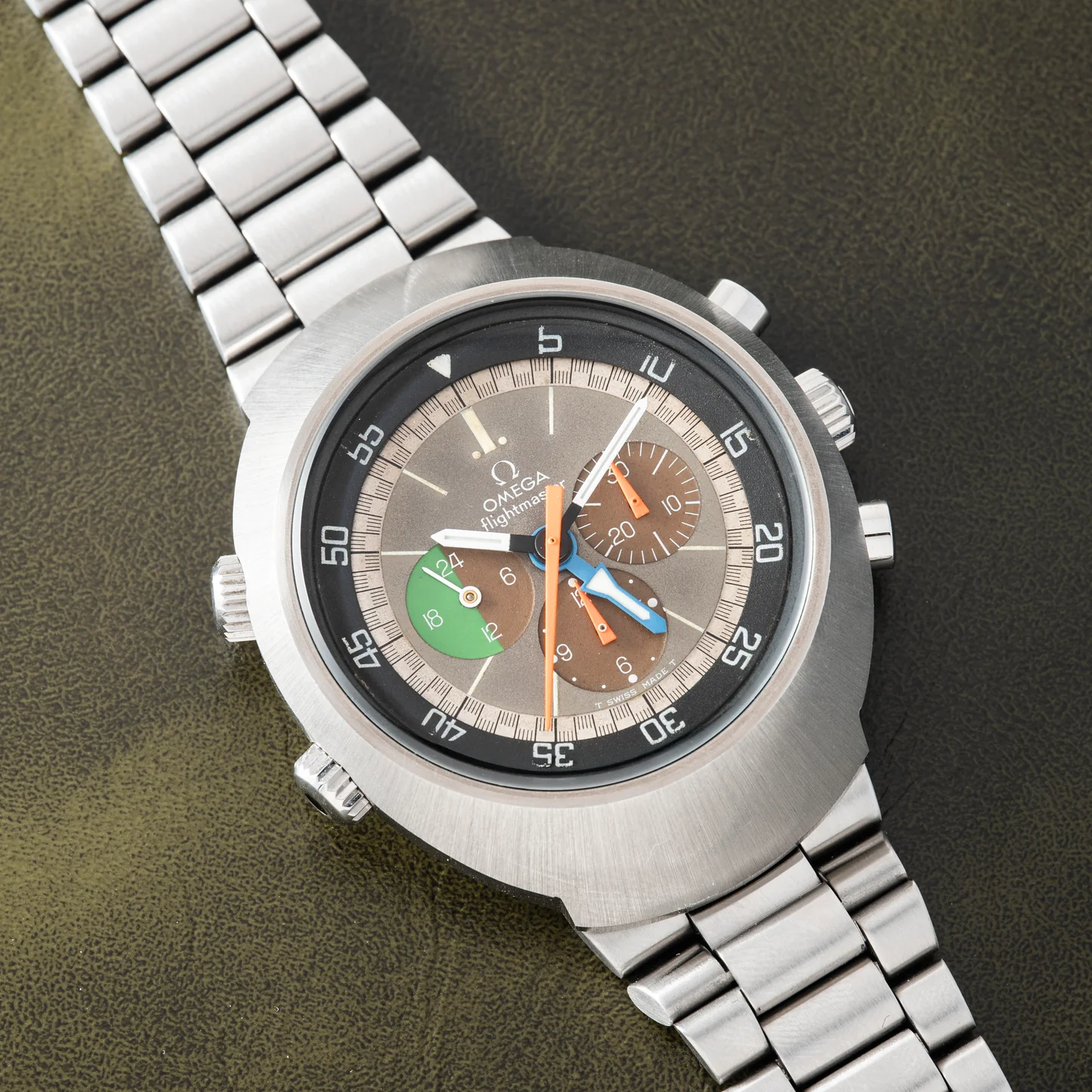 Pre-Owned Omega: Flightmaster 43mm Stainless Steel
