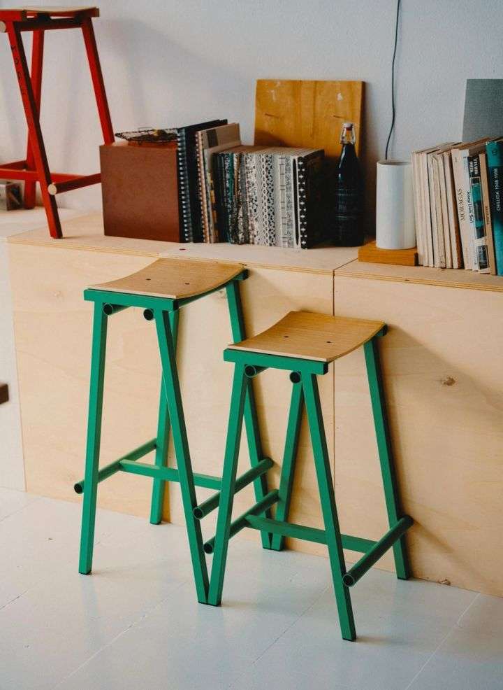 HAY: High stool 65 cm Taburete 8 | Green
