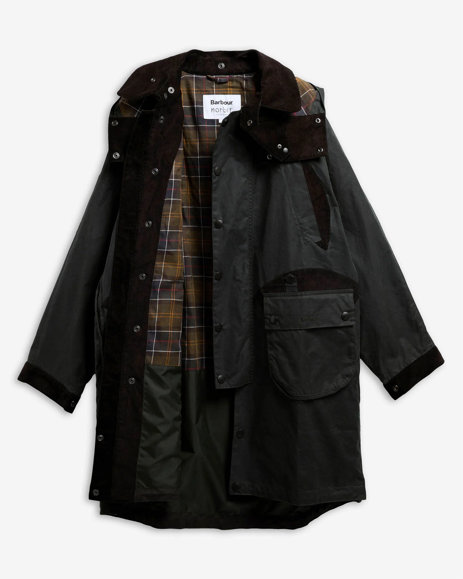 Barbour x Norbit: Long Waxed Jacket