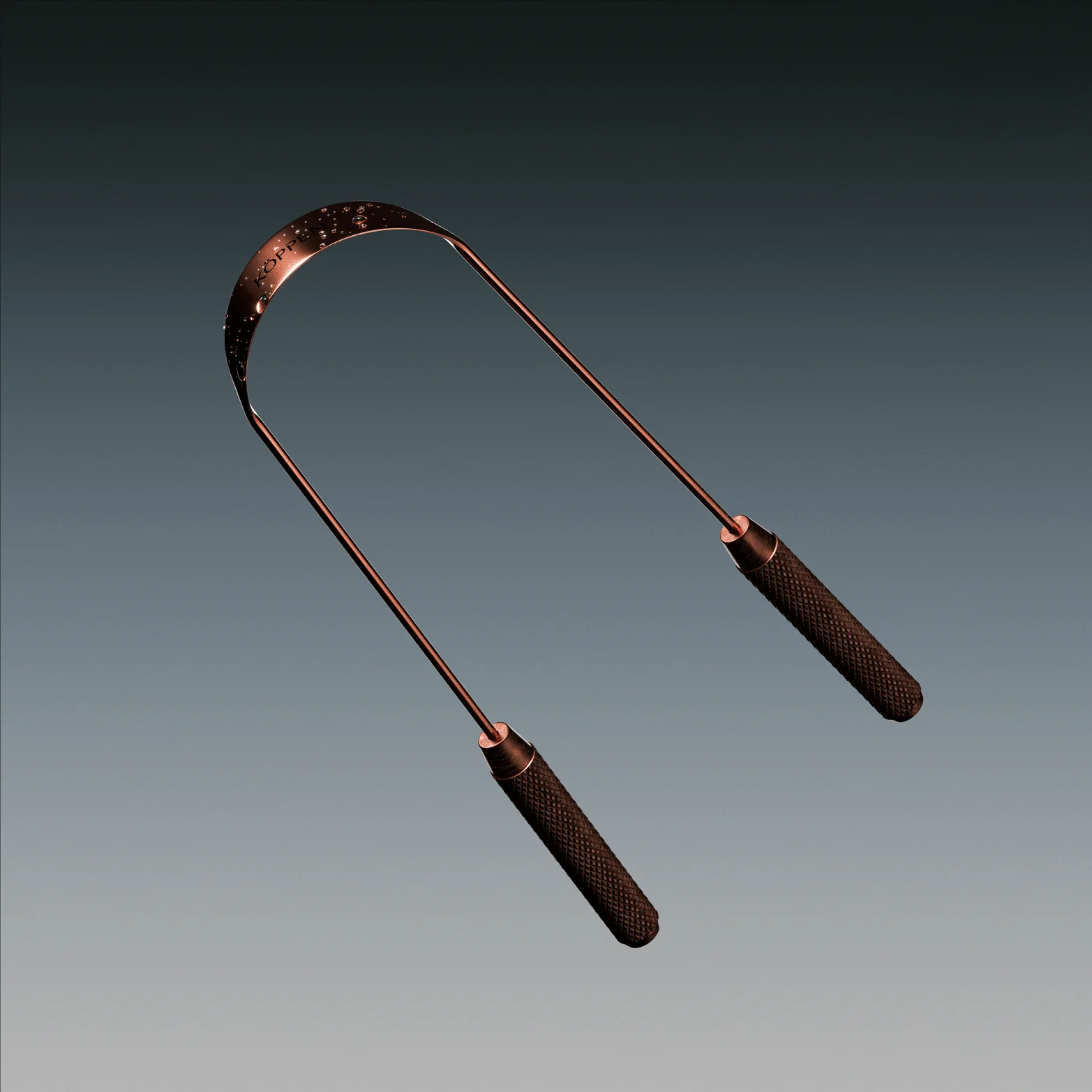 KOPPEN: Copper Tongue Scraper + Holder