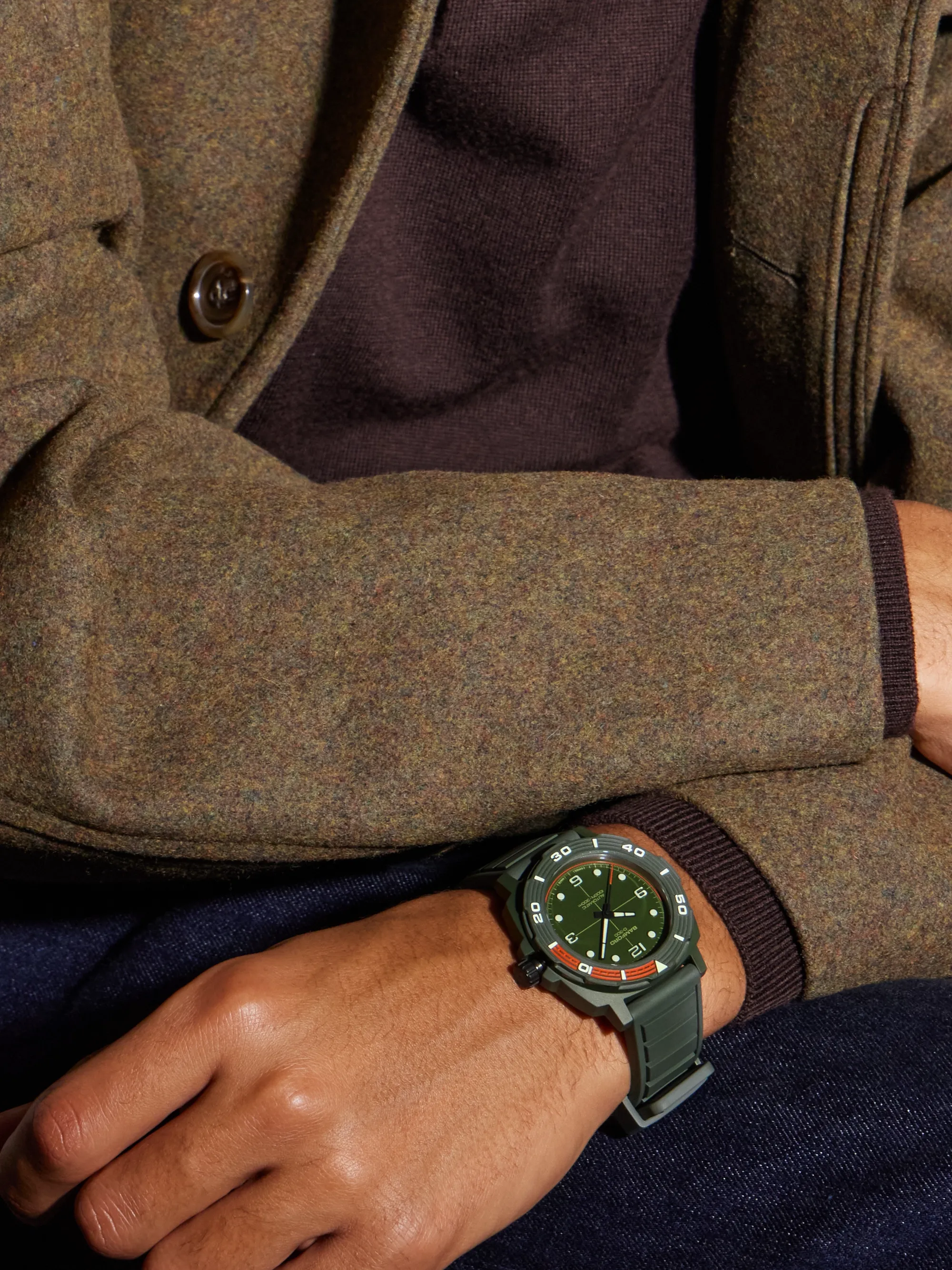BAMFORD LONDON: D-300 Automatic Ceramic Watch, Ref. D3CEGROR.D2RUGR