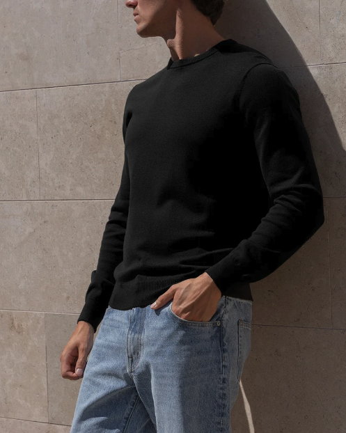 ETQ Amsterdam: SW 04 Tailored Crewneck Black