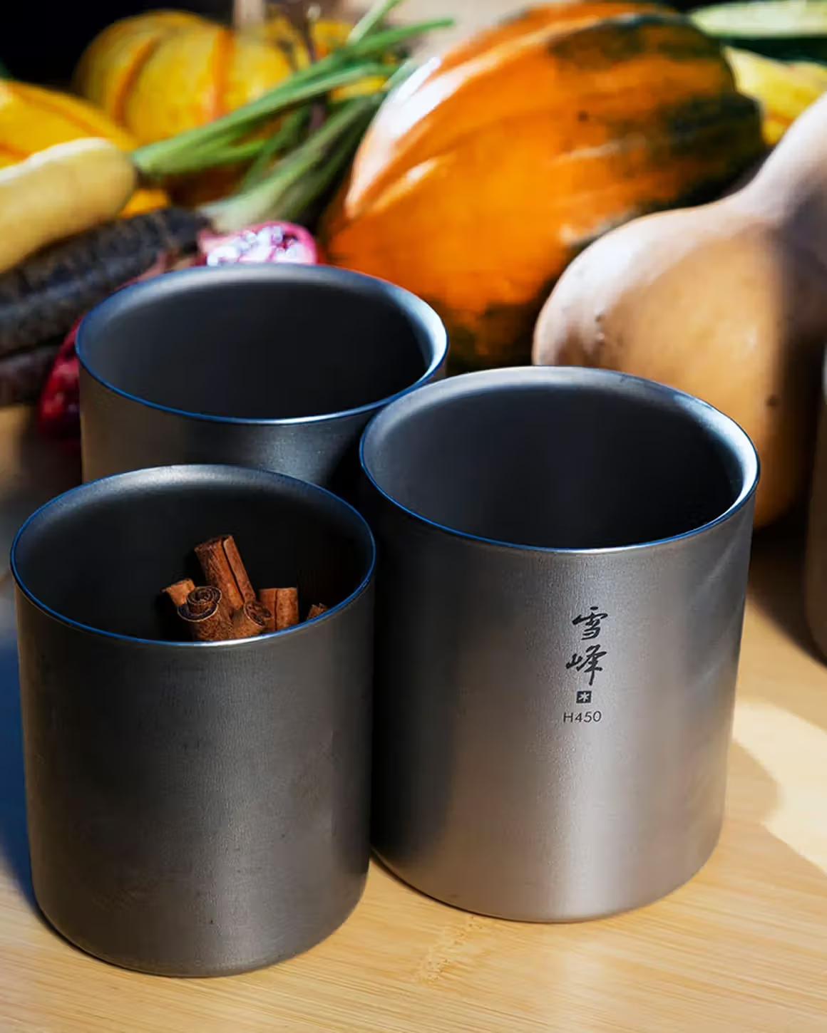 Snow Peak: Titanium Double Wall H Stacking Mug 300ml