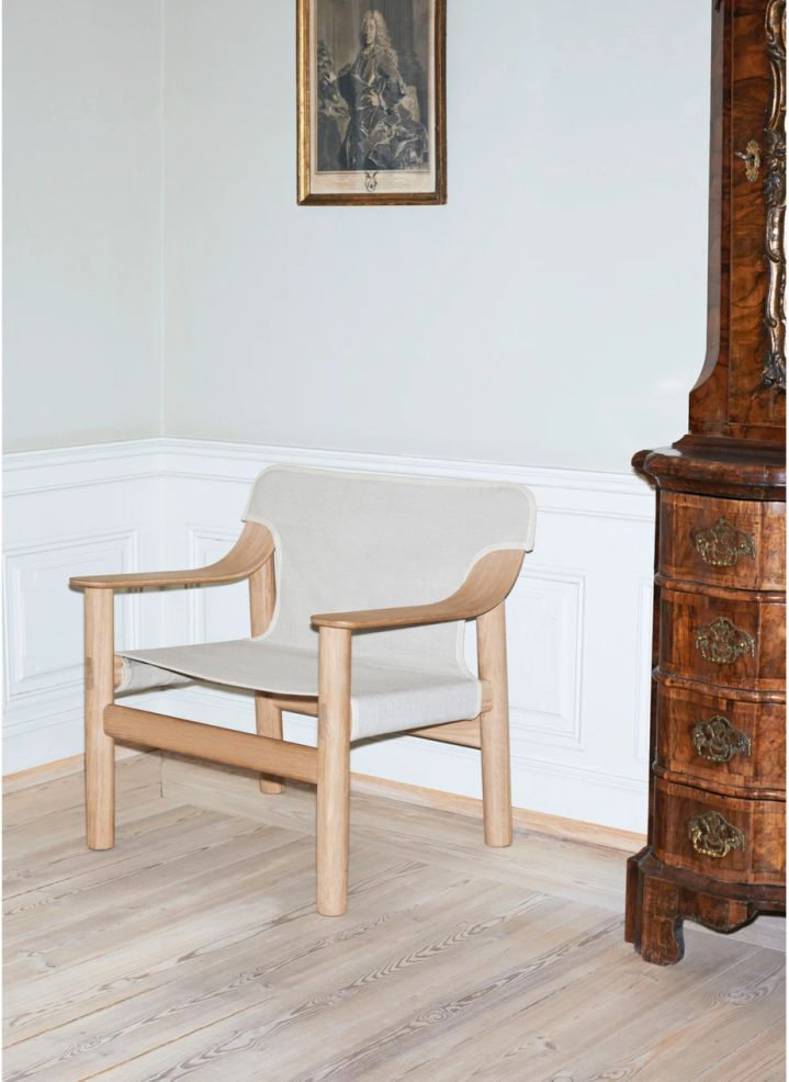 Hay: Bernard Oak and Canvas Armchair, Shane Schneck