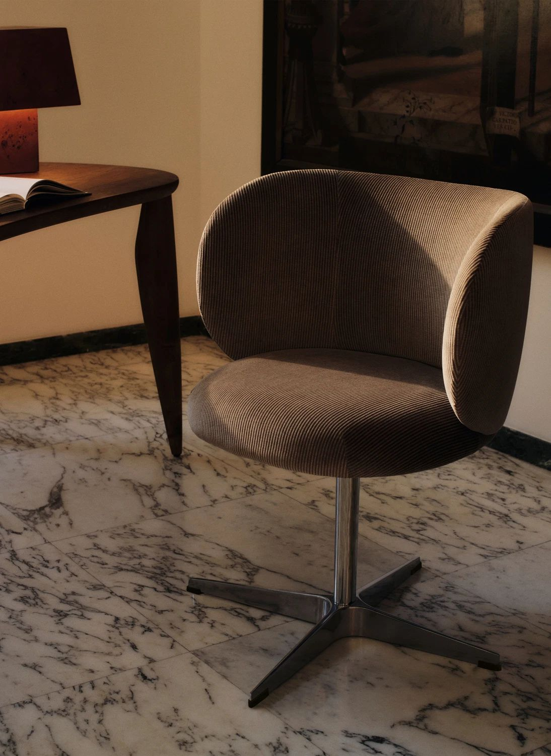 Ferm Living: Rico velvet office chair