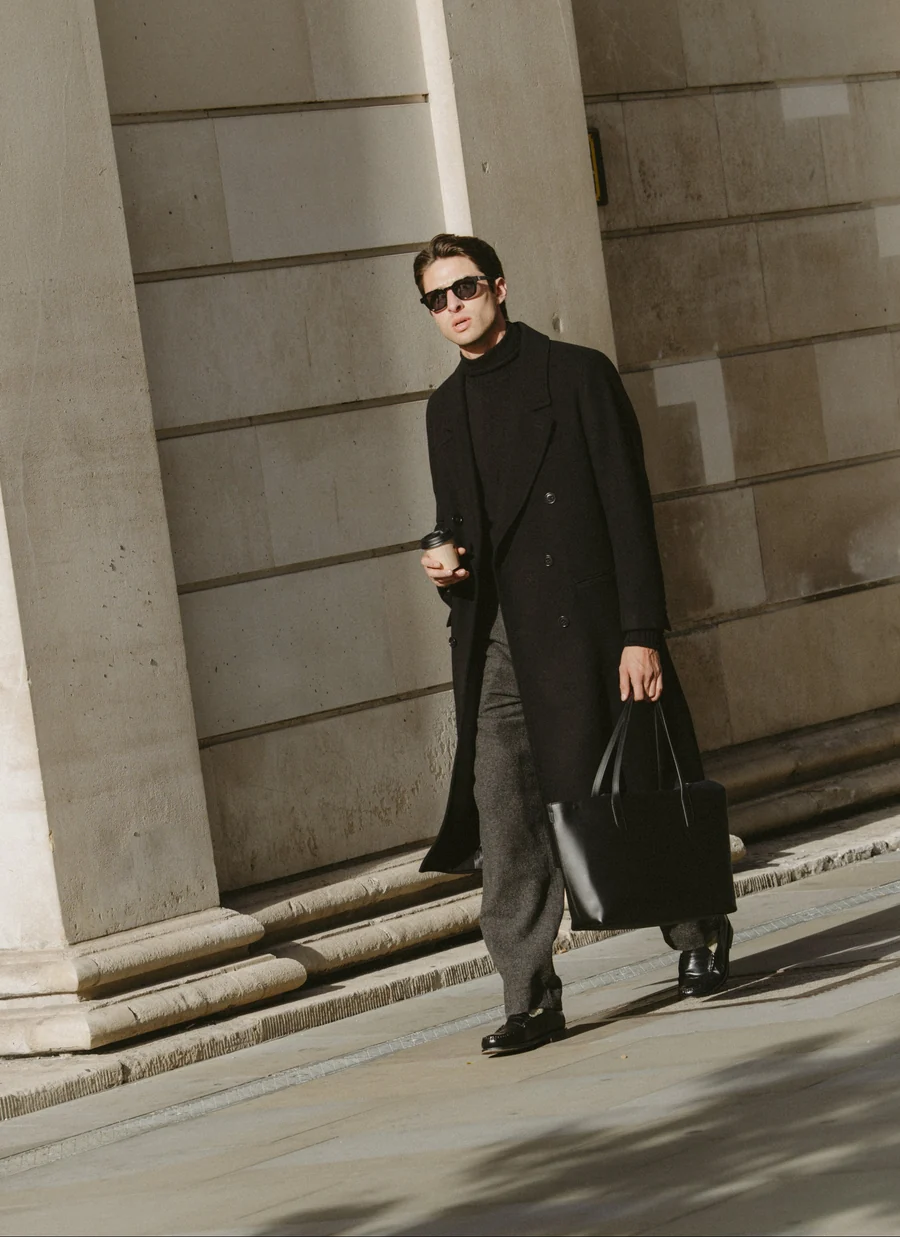 Percival: Double Breasted Overcoat
