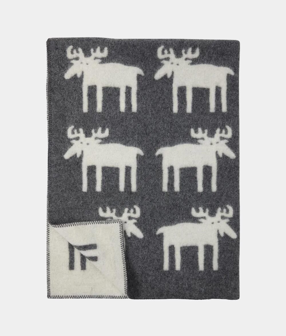 Klippan Yllefabrik: Elk wool blanket 130x180 cm