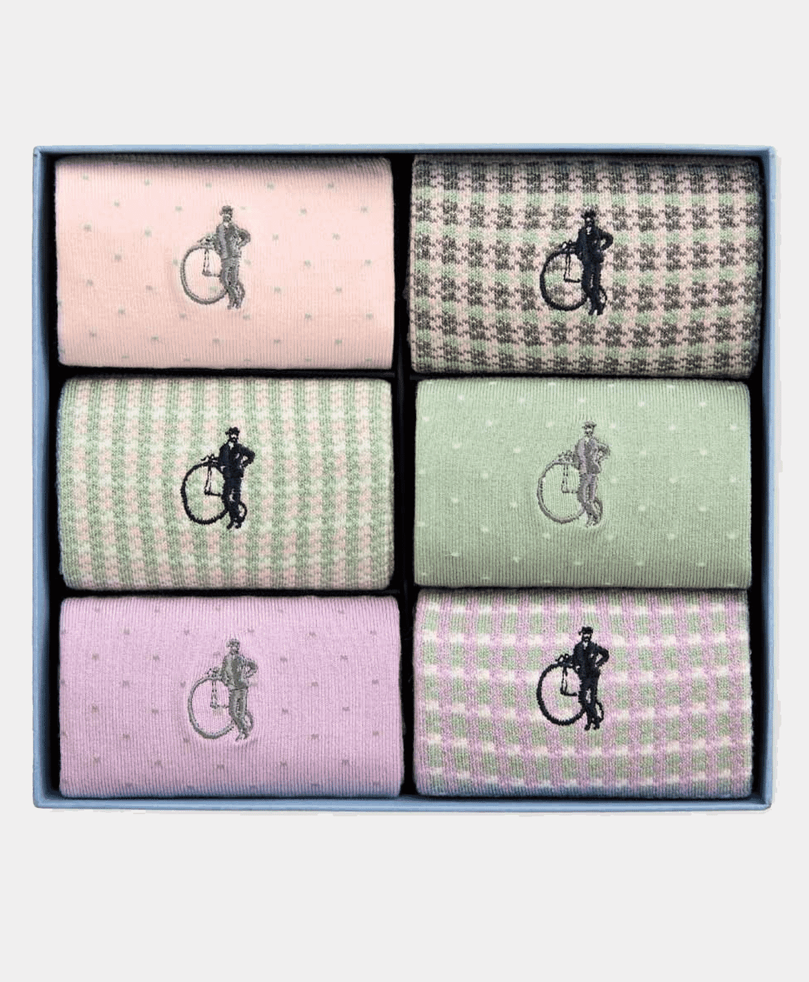 London Sock Company: Pastel Patterns, 6-Pair Box