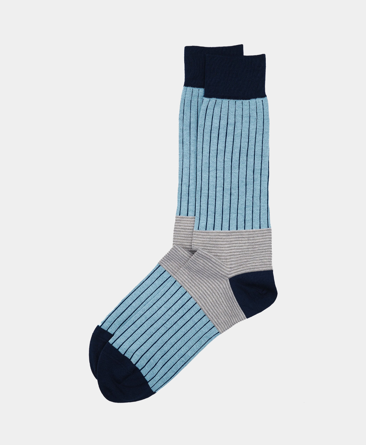 Peper Harow: Oxford Stripe Men's Socks - Blue