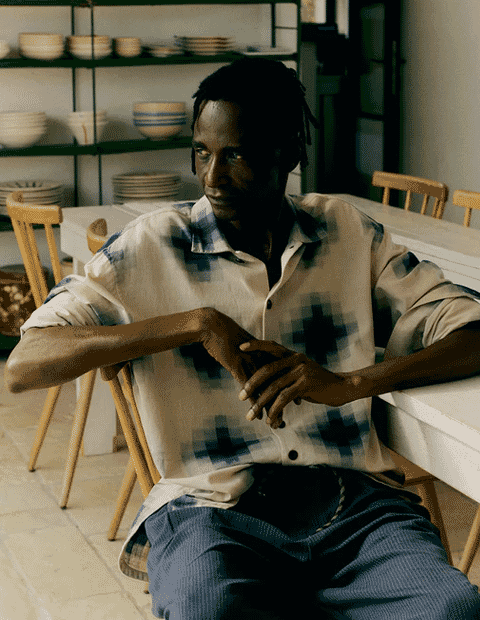 Toast: Long Sleeve Ikat Shirt