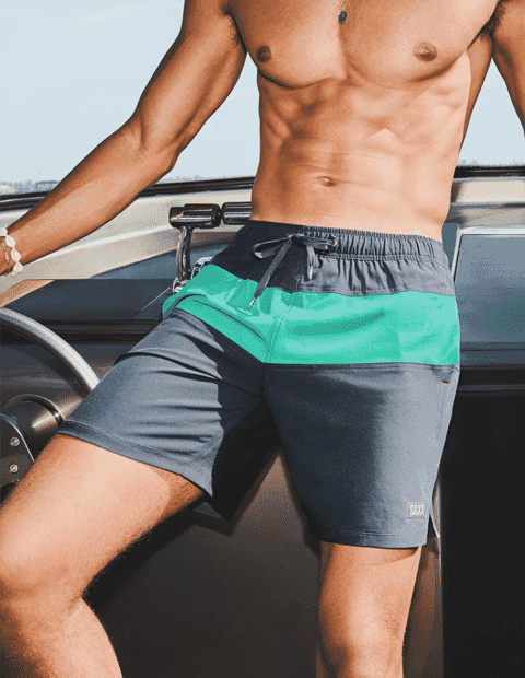 SAXX: Oh Buoy 2N1 Stretch Swim Trunk 7&quot;