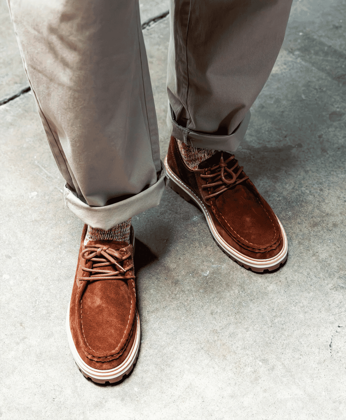 CLAE: MORRISON Brown Suede Shoe