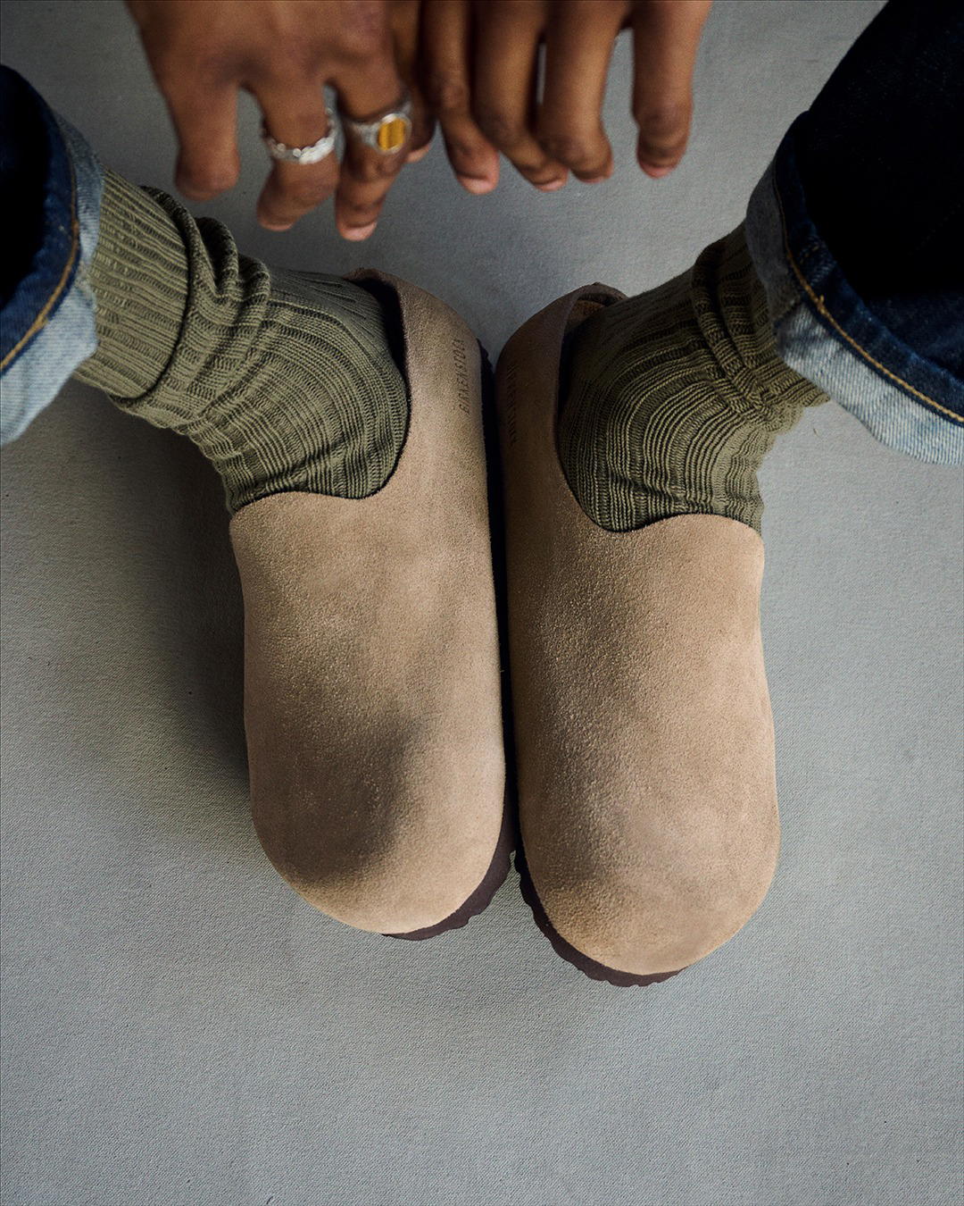 Birkenstock: Amsterdam Wrapped Suede Leather