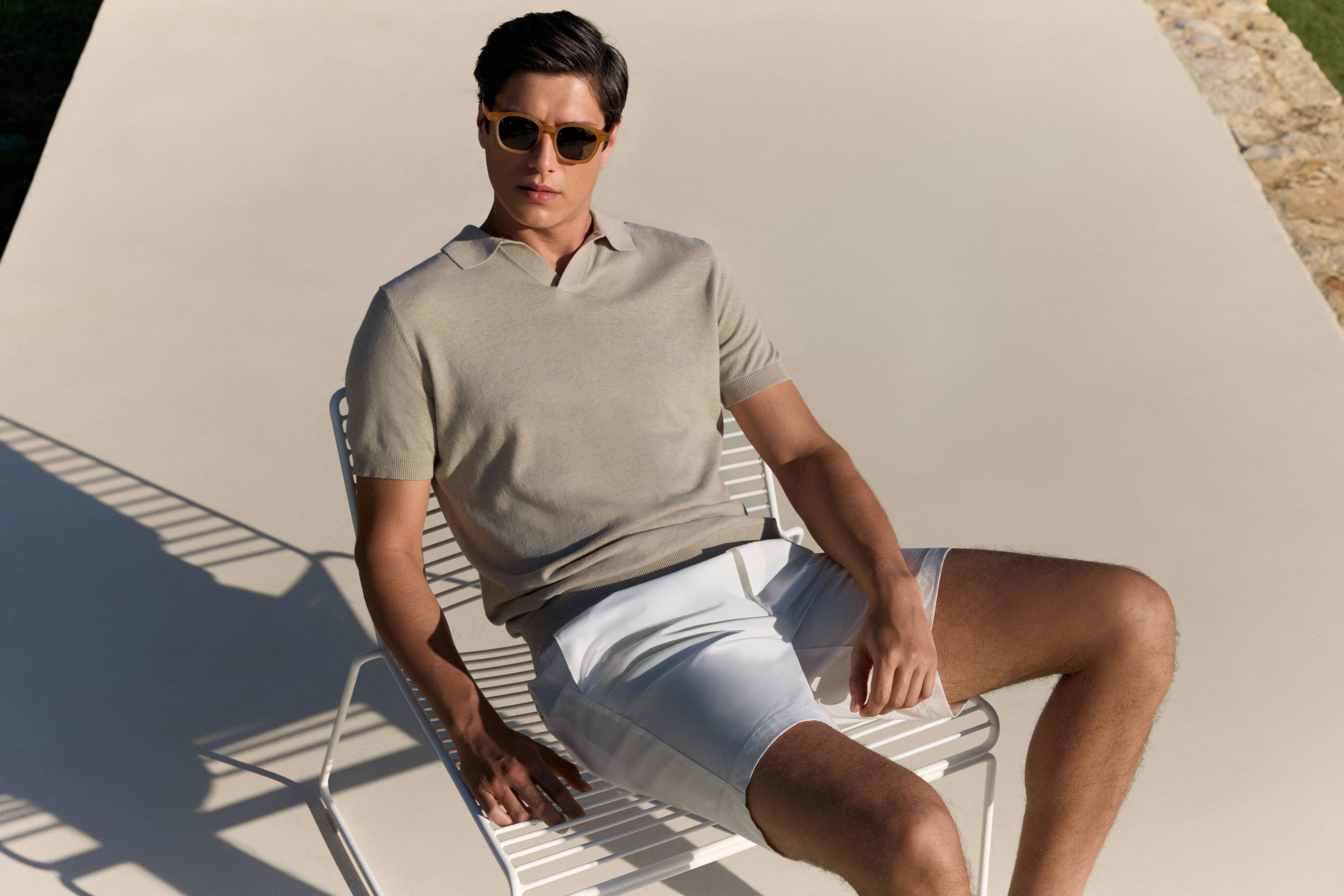 WAHTS: Cotton Linen Knitted Polo