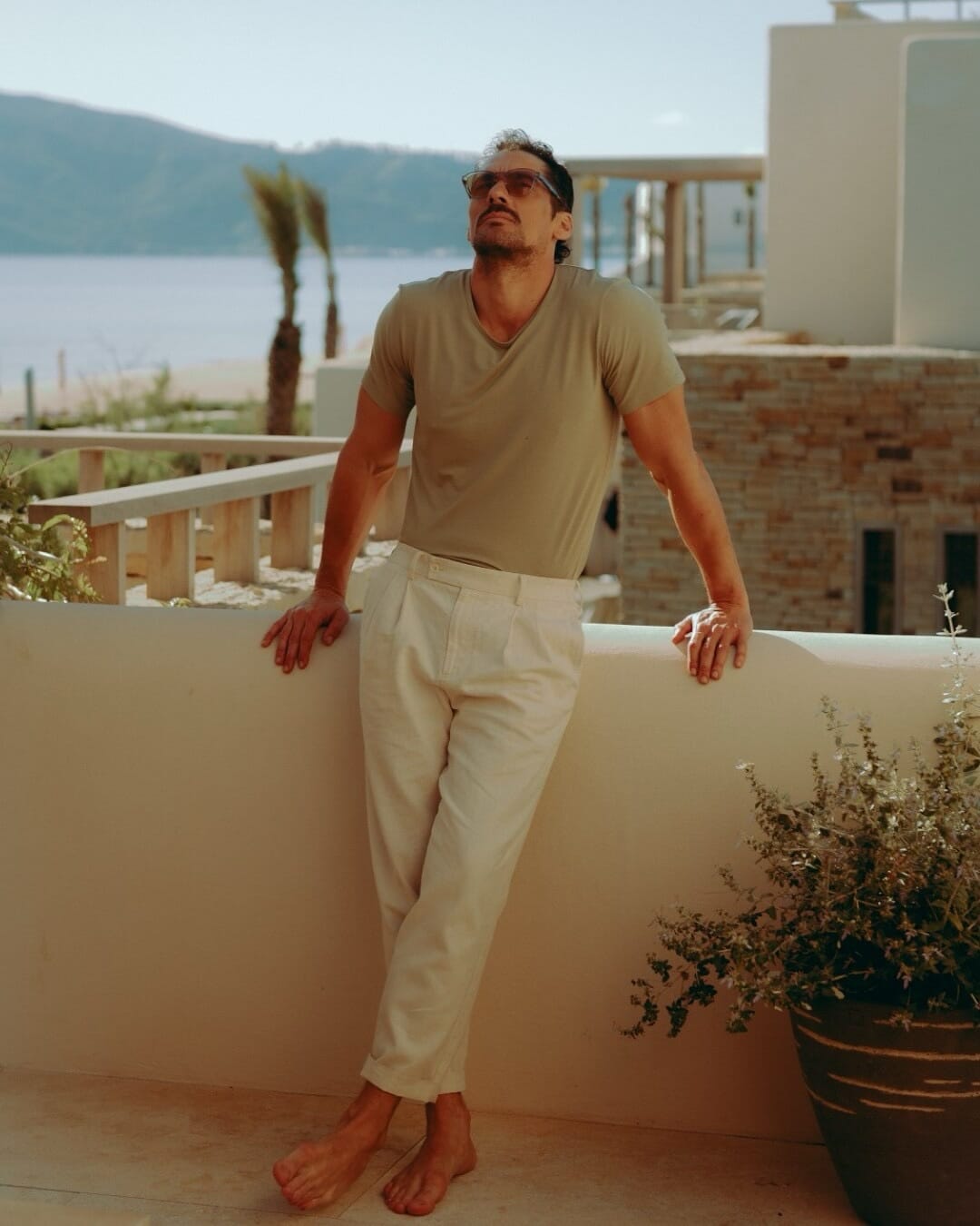 David Gandy Wellwear: Tailored Linen Pant