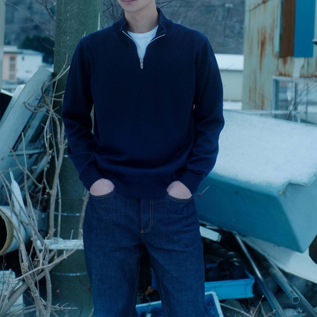 ASKET: The Merino Half Zip Sweater