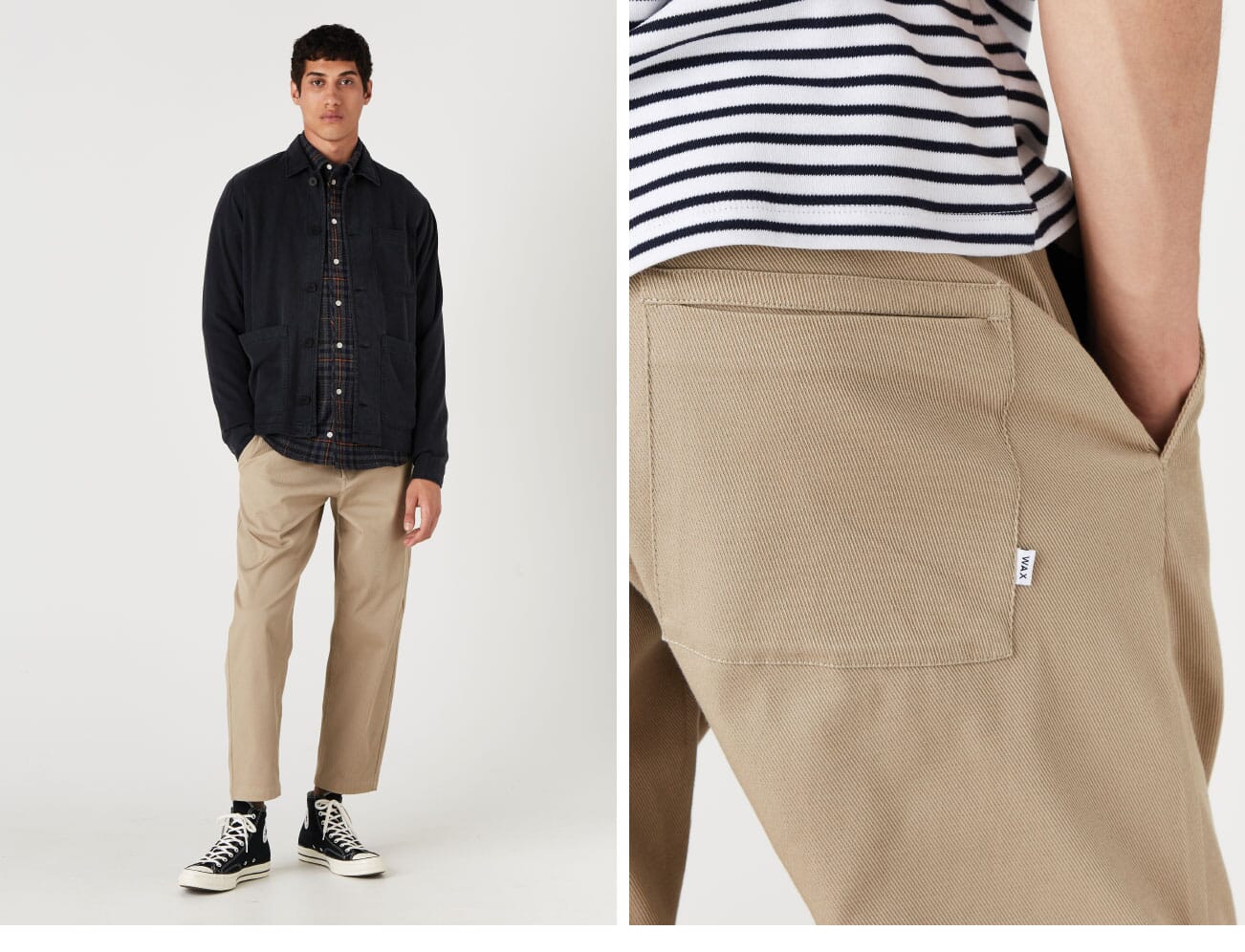 Black Elasticized Waistband Trousers by Paul Smith on Sale