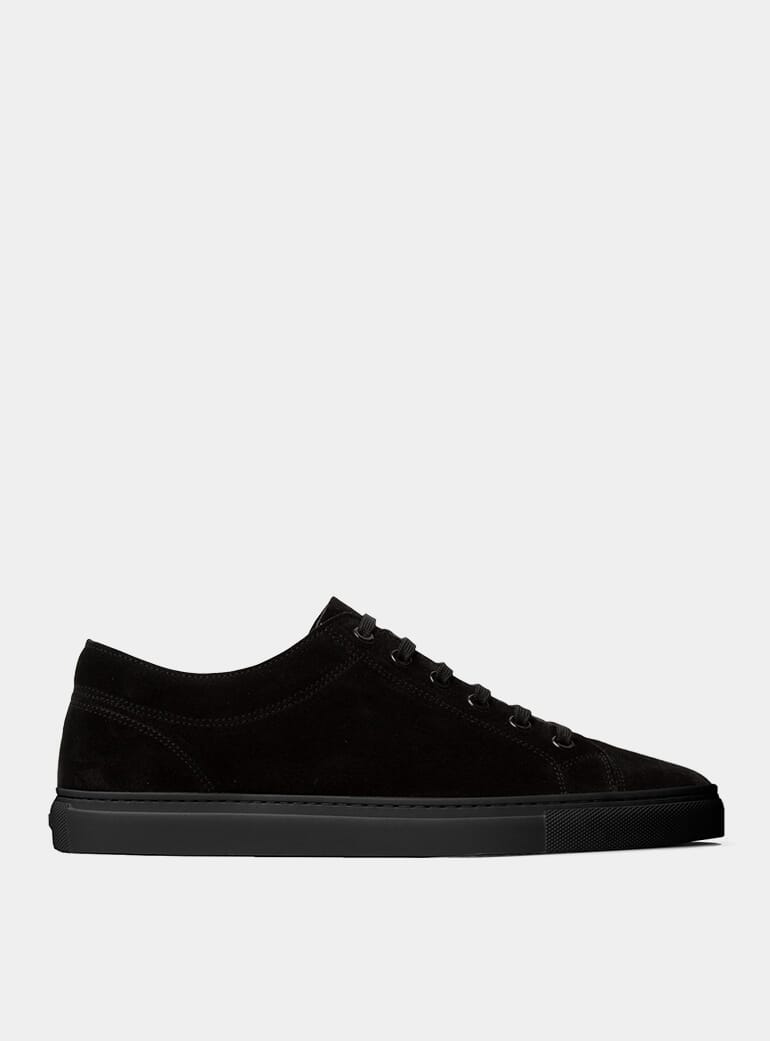 black suede trainer