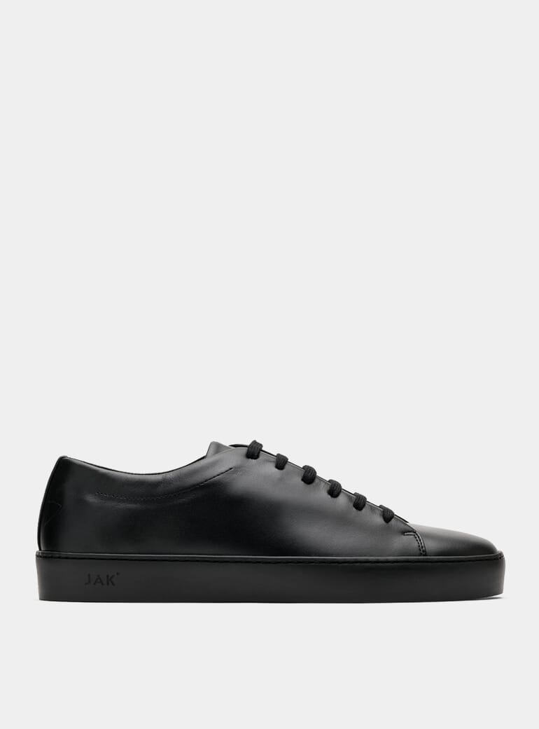 minimalist black sneakers