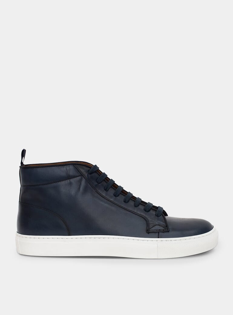 Designer high top trainers mens best sale