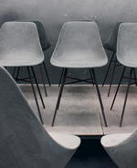 Concrete Shell Chair by HLB Studios