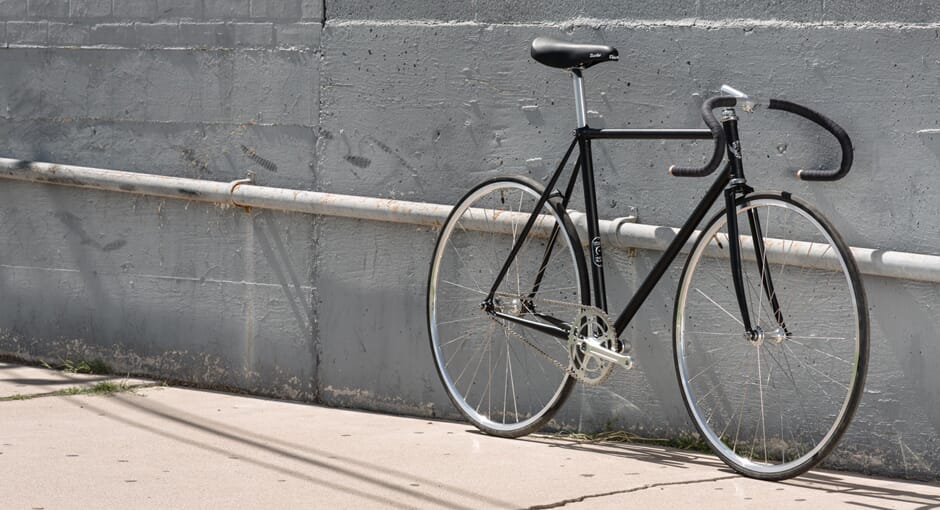 Matte Black Retro Bicycle by State Bicycle