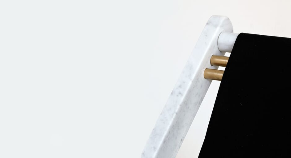 Carrara Marble Deckchair by Camp Design Gallery