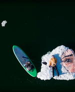 Hula paints a larger-than-life ice mural in the Canadian arctic