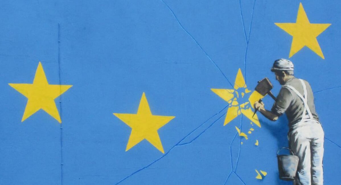 Banksy Unveils New Mural Reflecting the State of the EU