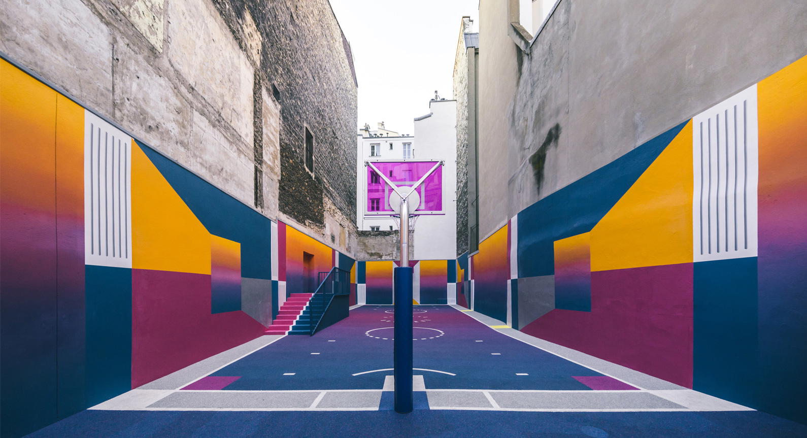 Paris’ Pigalle Basketball Court Receives A Spectacular Redesign