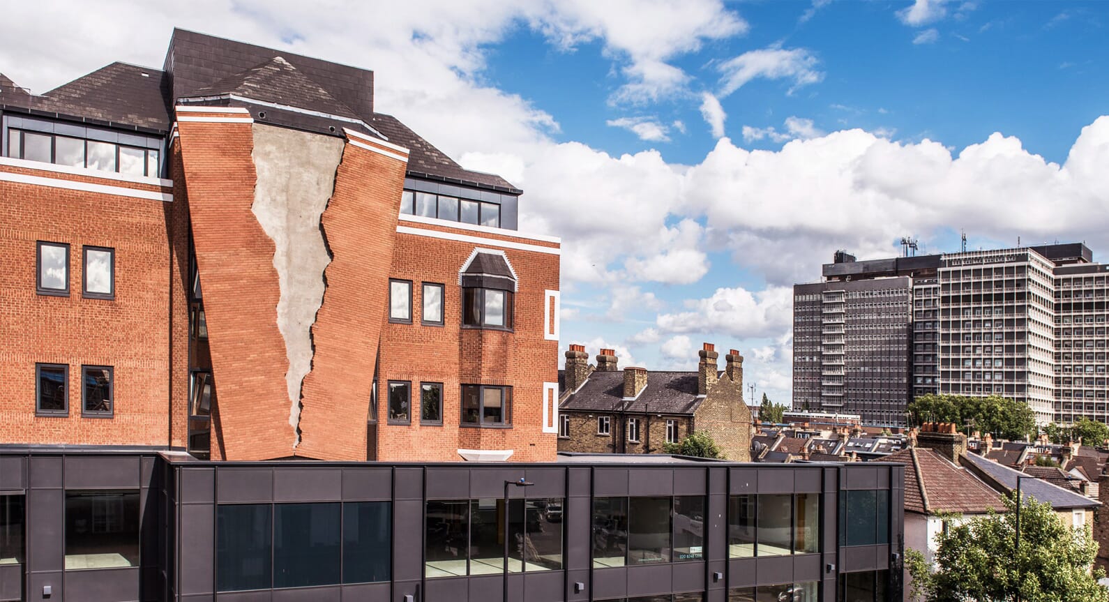 Alex Chinneck Creates A Giant Crack In London Building