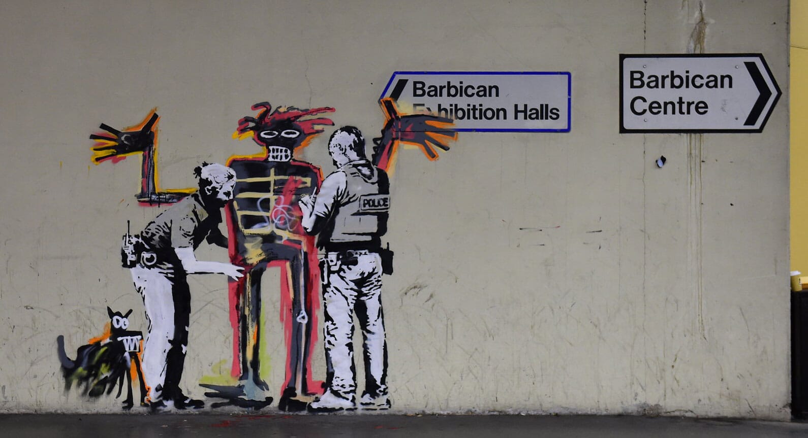 Banksy Strikes Again With Two New Murals That Pay Tribute to Basquiat at the Barbican