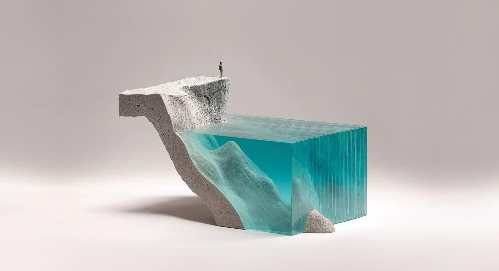 Ben Young Transforms Glass Into Unique Aquatic Landscapes
