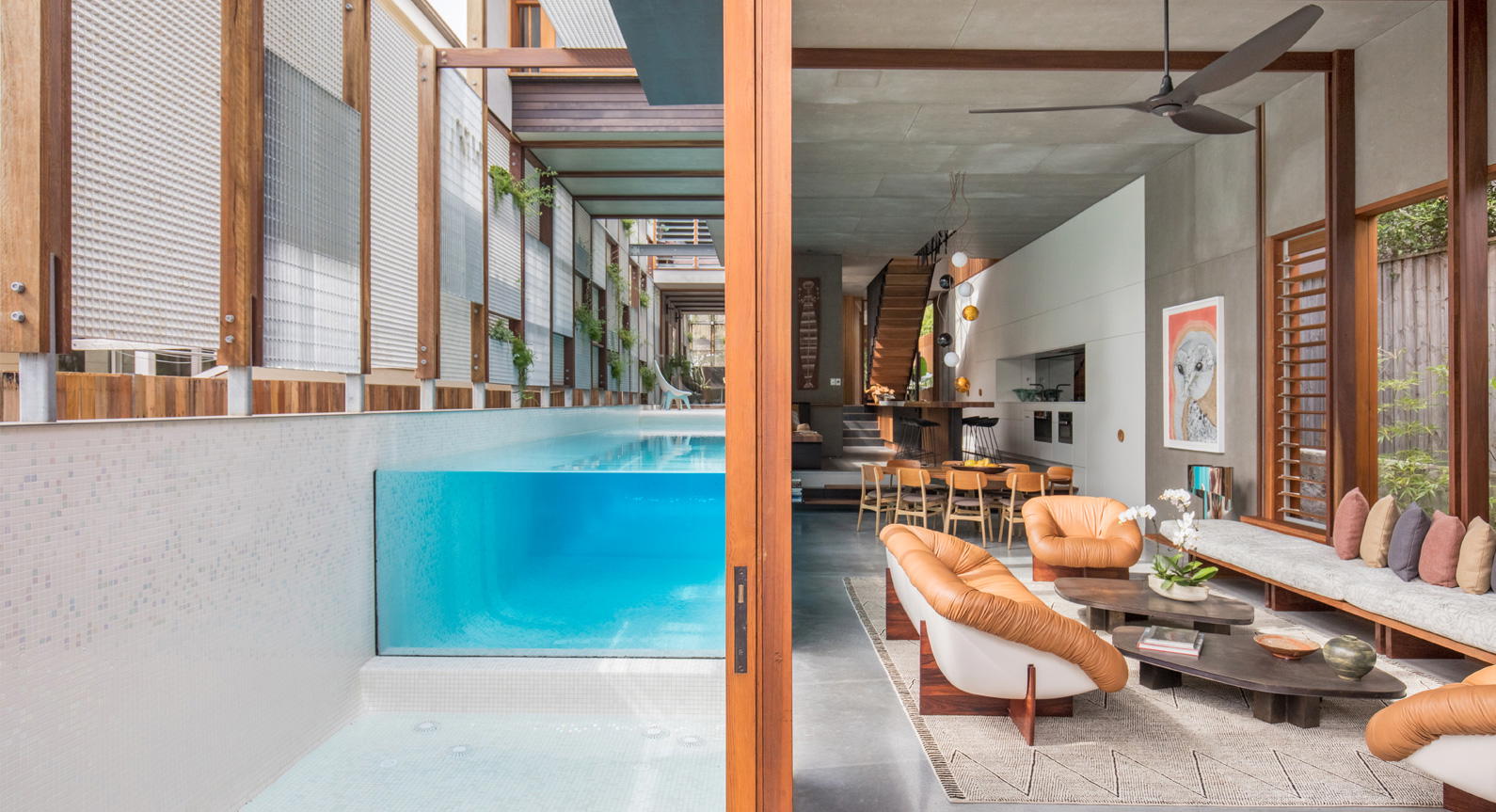 A Mix Of Light & Privacy: The Living Screen House in North Bondi