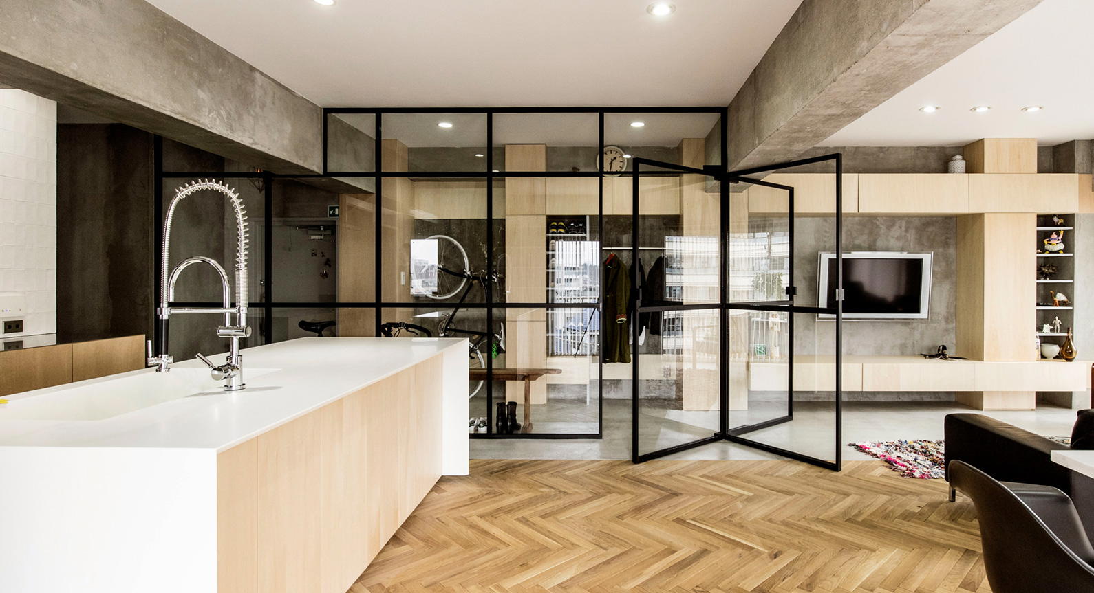 How A Simple Revolving Door Transformed This Tokyo Apartment