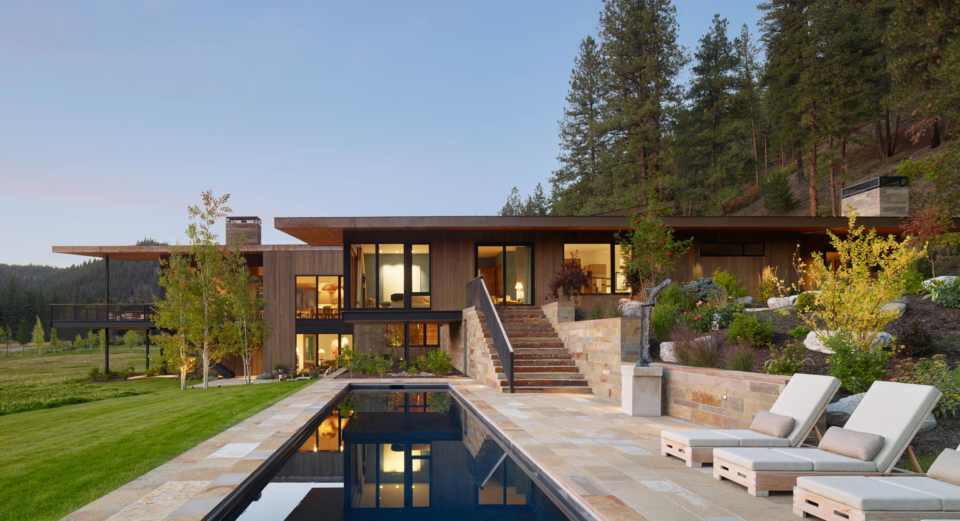 Carney Logan Burke Create A Spectacular Montana Retreat For Art Collectors