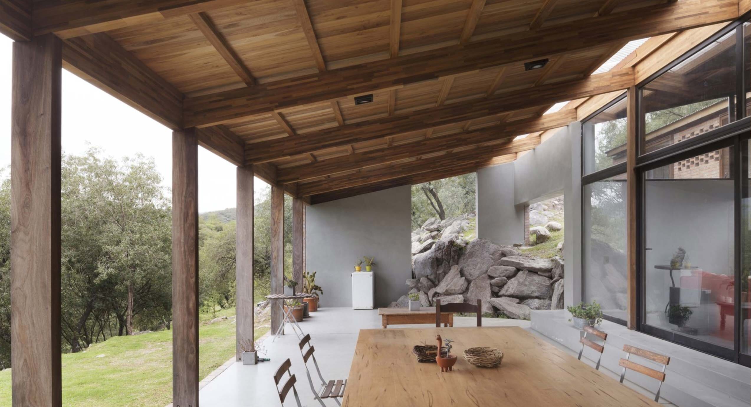 How Alarcia Ferrer Arquitectos Incorporate Rocks In Casa JB