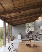 How Alarcia Ferrer Arquitectos Incorporate Rocks In Casa JB