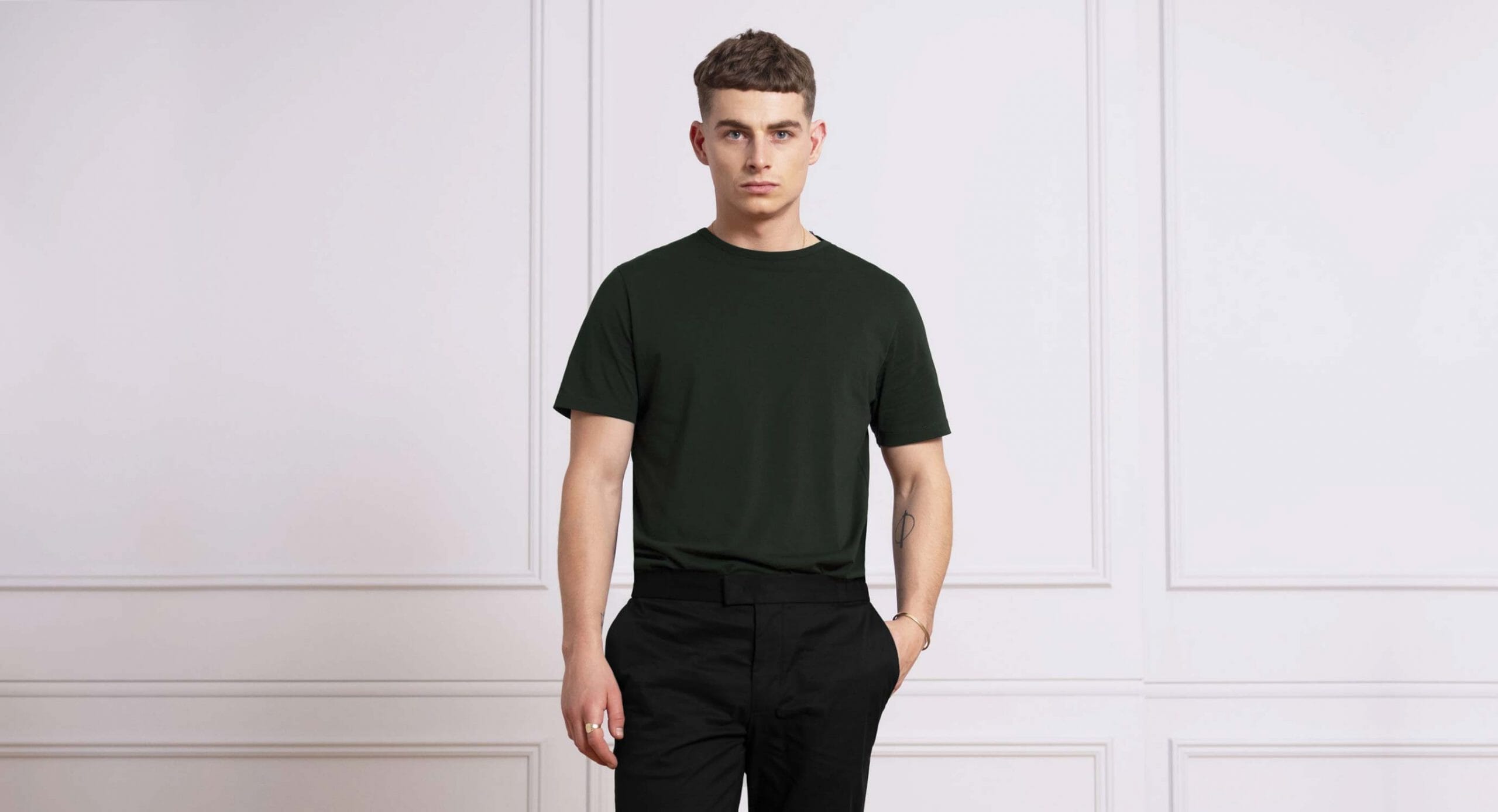 L'Estrange London Tailored T-Shirt, Men's crewneck T-shirts