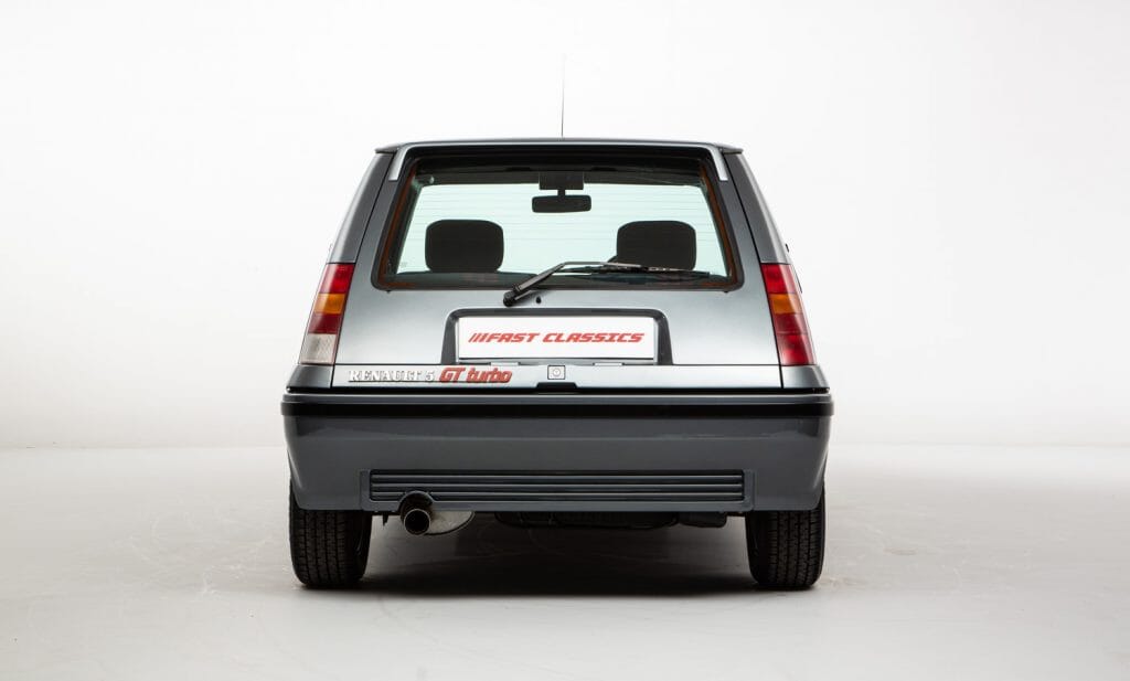 1990 White Renault 5 GT Turbo - Rear, A hot hatch version…