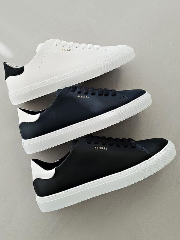 CLEAN 90 CONTRAST LEATHER SNEAKERS