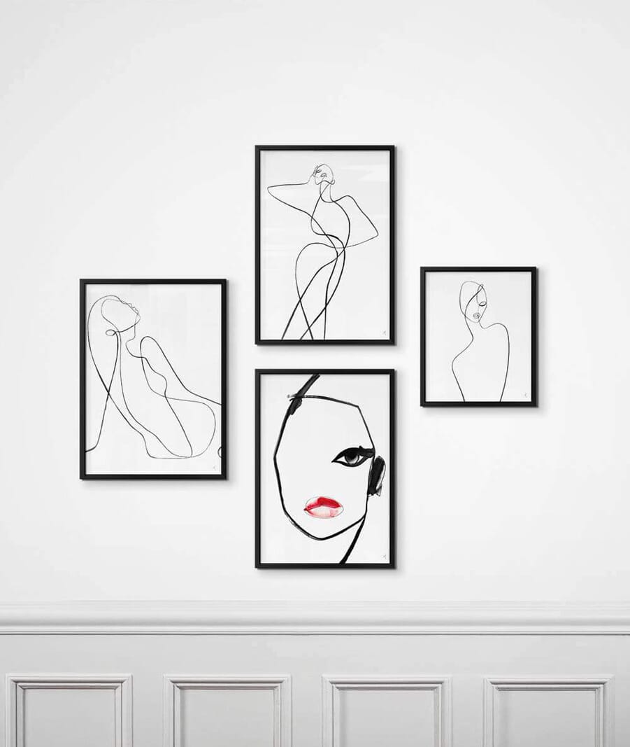 Create The Perfect Focal Point With A Curated Gallery Wall From Peytil