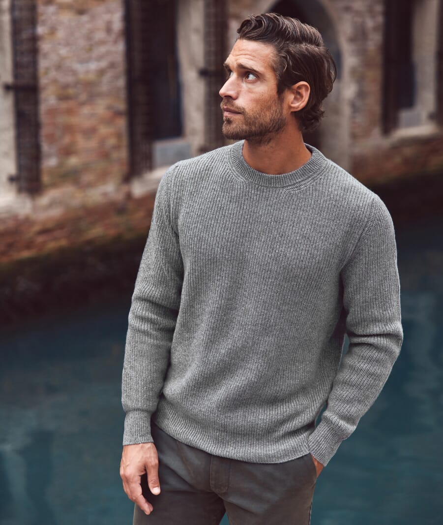 Have a cosier winter in Luca Faloni's chunky knit cashmere range ...