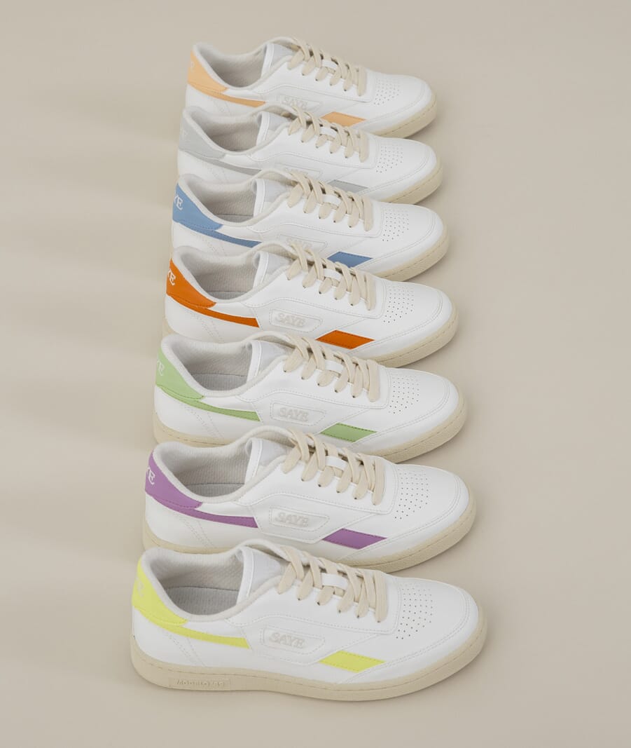 Introducing the new ecofriendly Vegan Colores sneaker range from SAYE