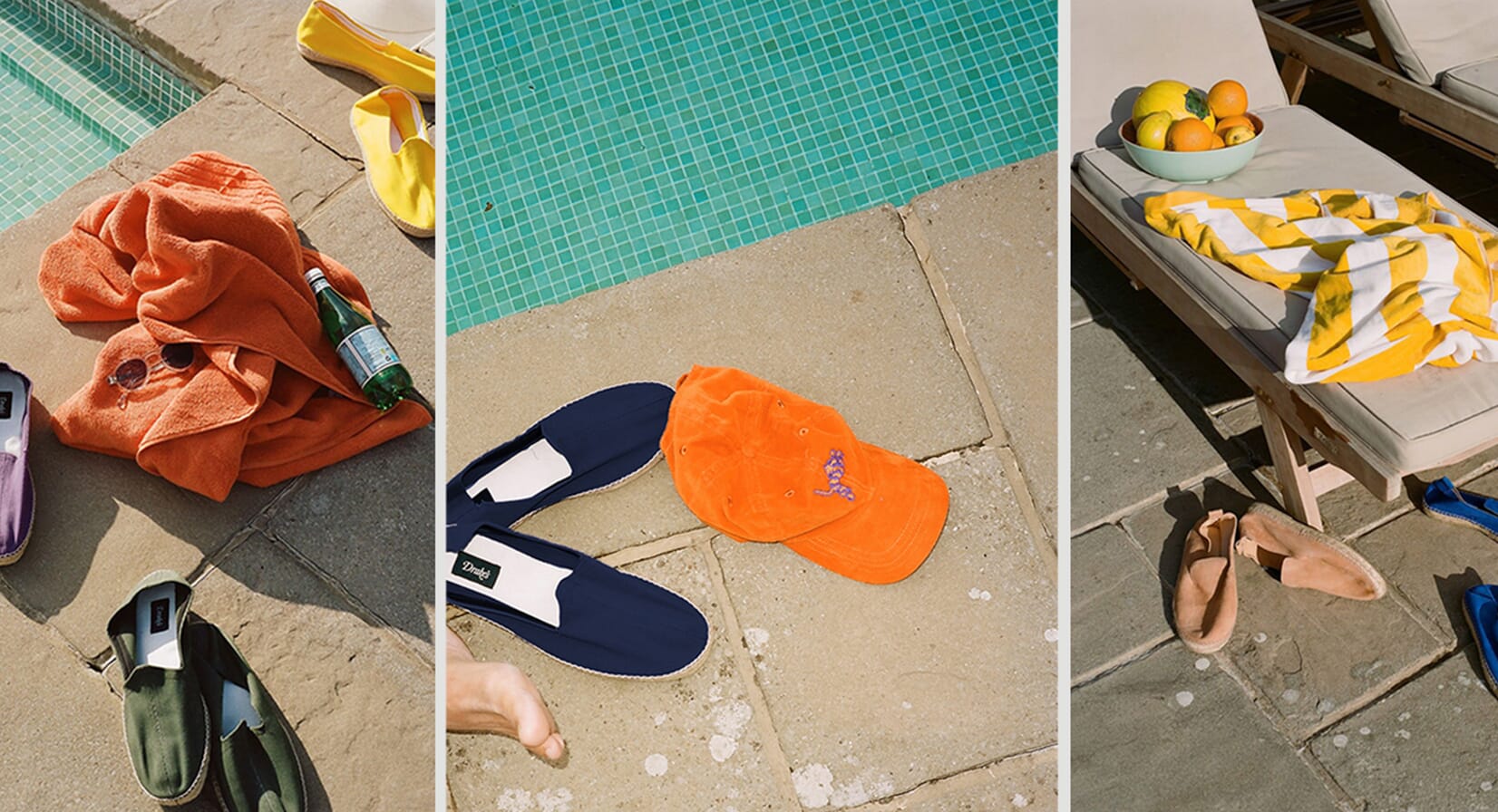 Channel summer elegance in new espadrilles from Drake's