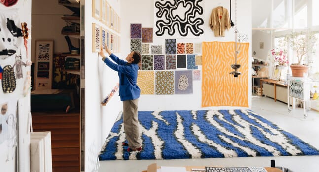 Art warming: Siri Carlén's Monster rugs and throws for Hem
