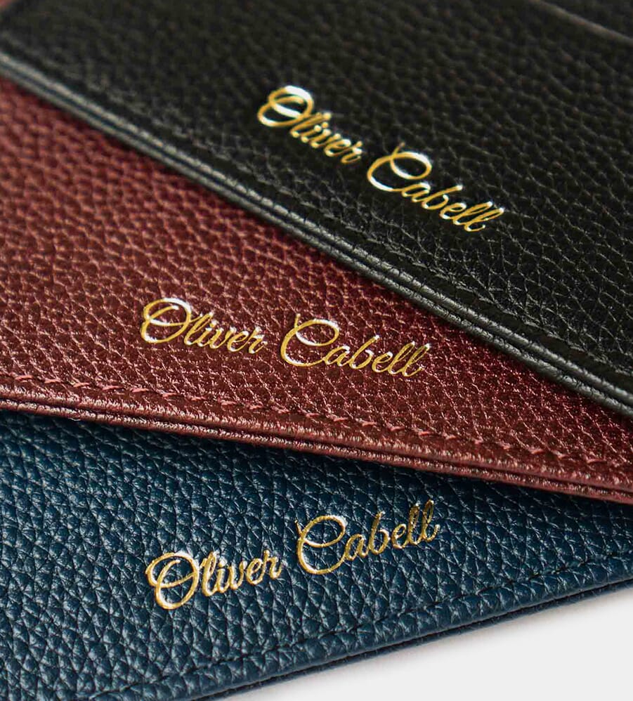 Minimalist Oliver Cabell Leather Cardholder Wallet
