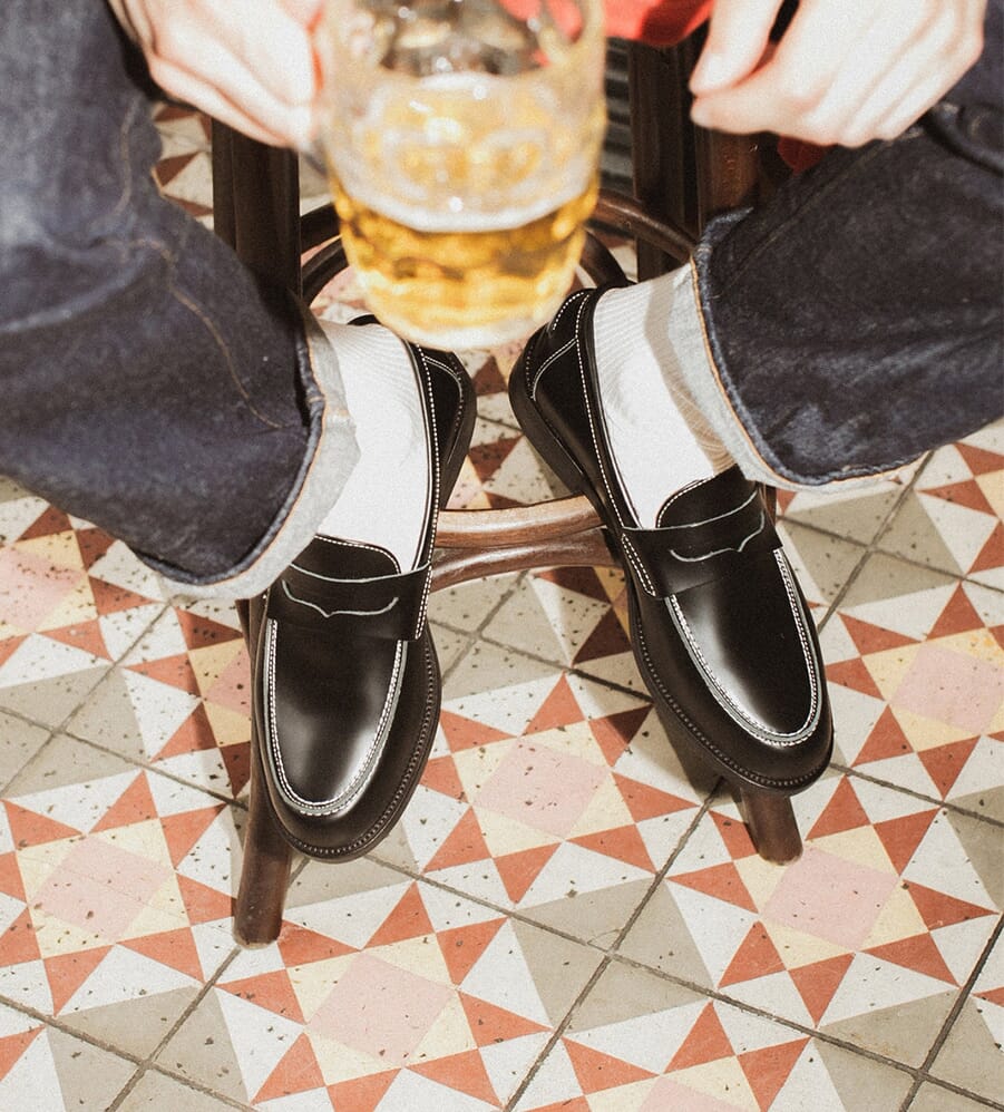 mens penny loafer slippers