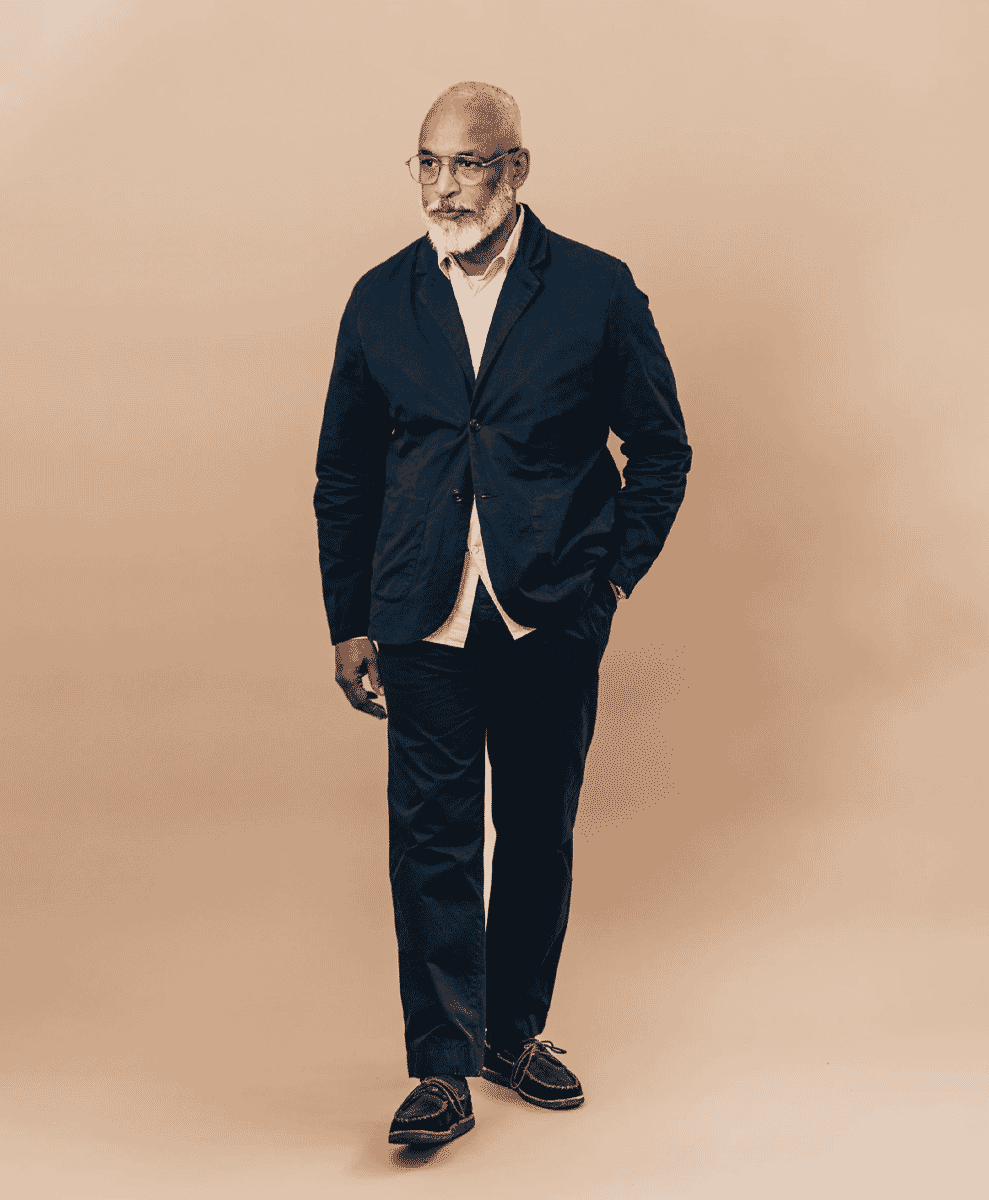 Organic Twill Casual Blazer Form and thread